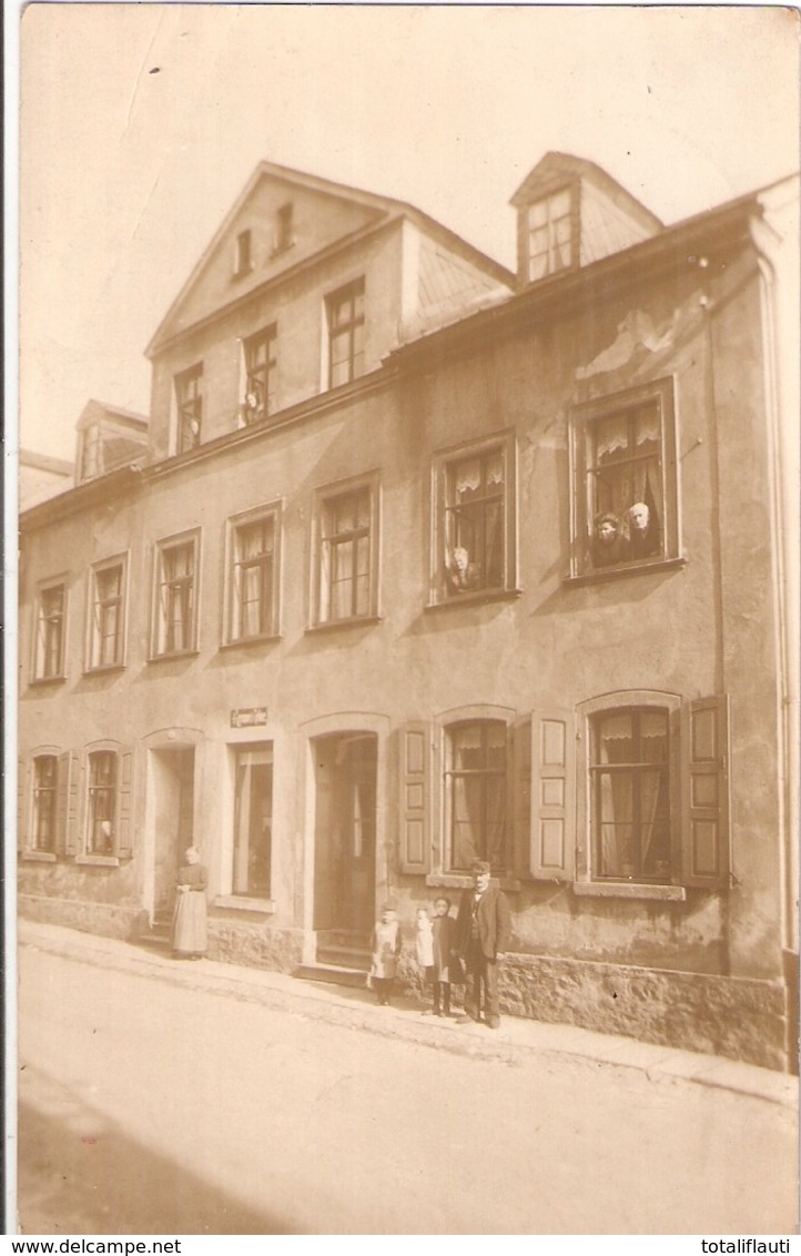 JOHANNGEORGENSTADT Mehrfamilienhaus Original Private Fotokarte Belebt 11.11.1912 Gelaufen - Johanngeorgenstadt