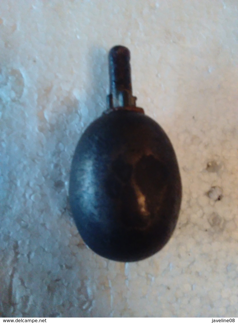 Grenade Allemande - Modèle Oeuf Lisse - Ww1 - INERTE. - Armes Neutralisées