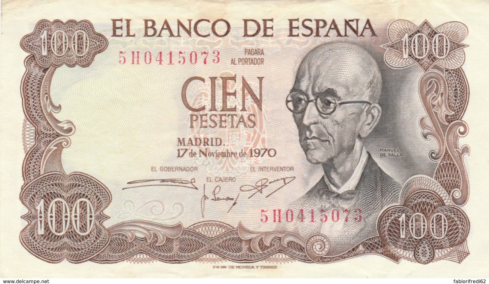 BANCONOTA - SPAGNA 100 PESETAS EF (BN255 - [ 4] 1975-… : Juan Carlos I