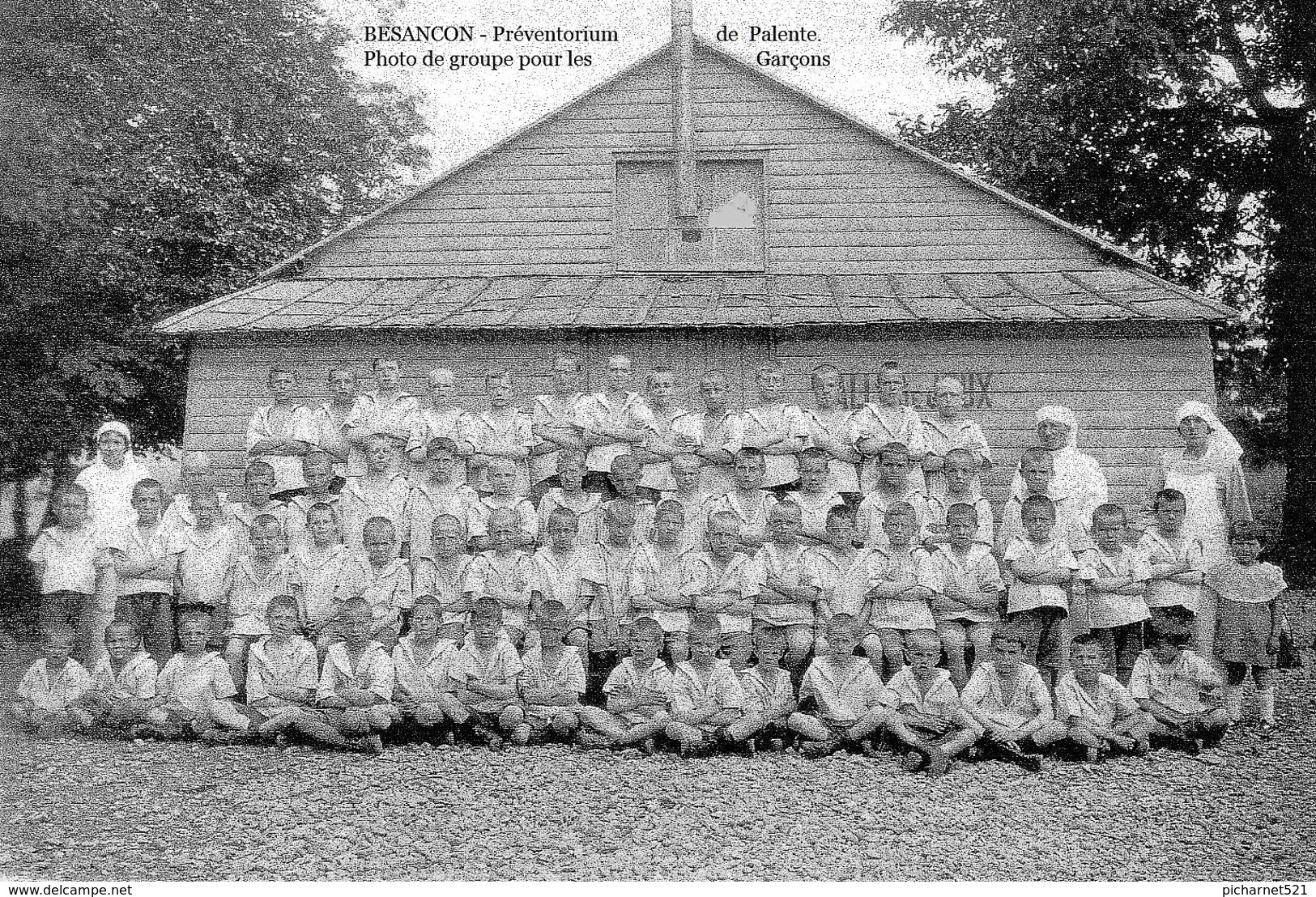 BESANCON - Préventorium de Palente. 2 séries de 10 reproductions de photos. Fonctionnement de l'établissement. 10 scan