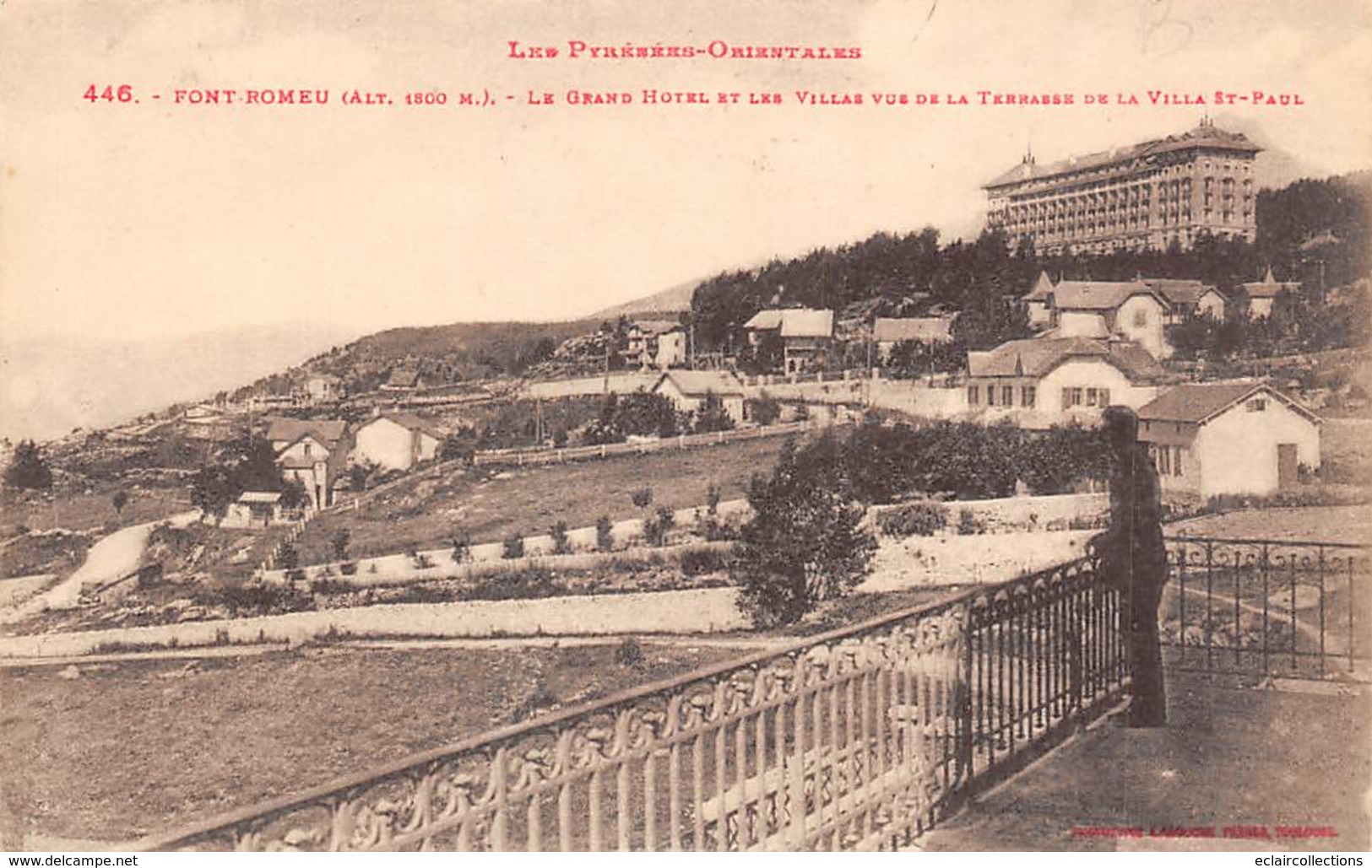 Font-Romeu        66         Le Grand Hôtel Et Les Villas Vus De La Terrasse             (voir Scan) - Otros & Sin Clasificación