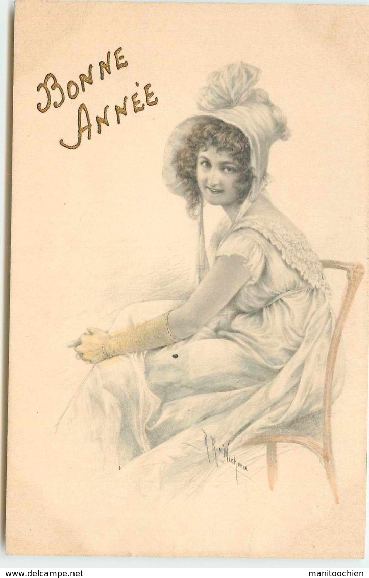 PAR RR WICHERA FEMME SUR UNE CHAISE CARTE MAISON MM VIENNE - Wichera