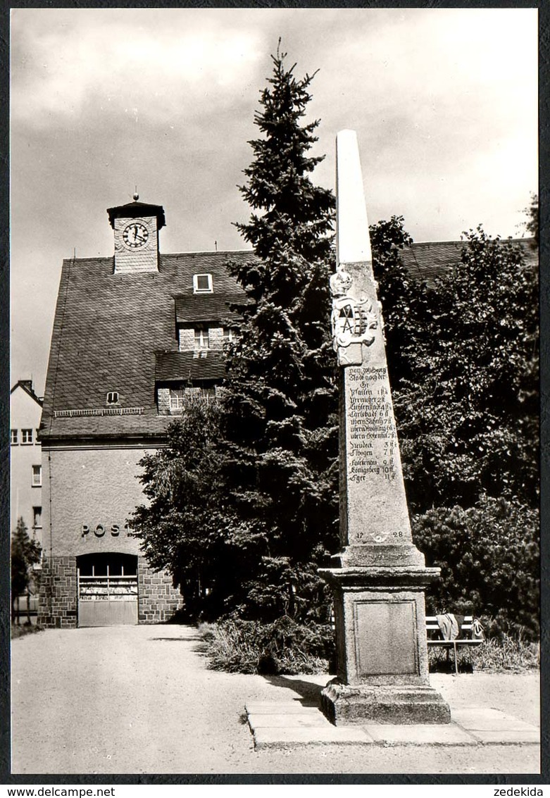 A2107 - TOP Postmeilensäule Post - Johanngeorgenstadt - Planet Verlag DDR - Foto W. Hoffmann - Denkmäler