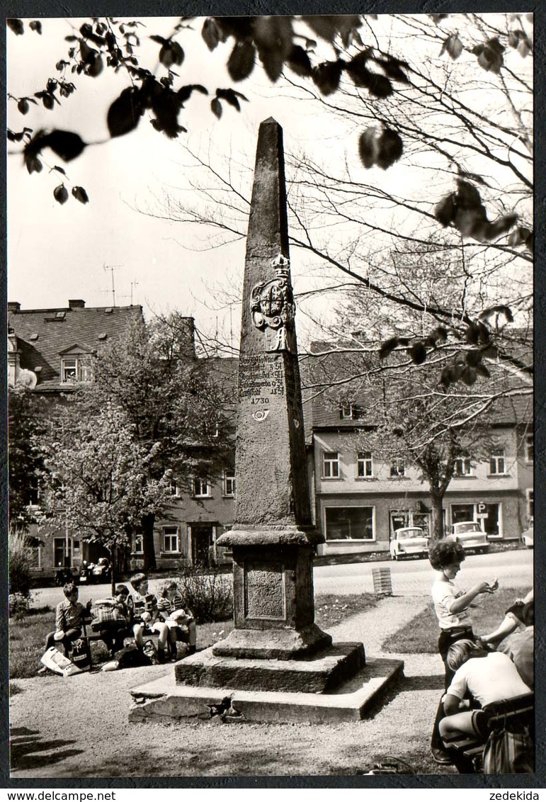 A2425 - TOP Postmeilensäule Post - Jöhstadt - Planet Verlag DDR - Foto W. Hoffmann - Denkmäler