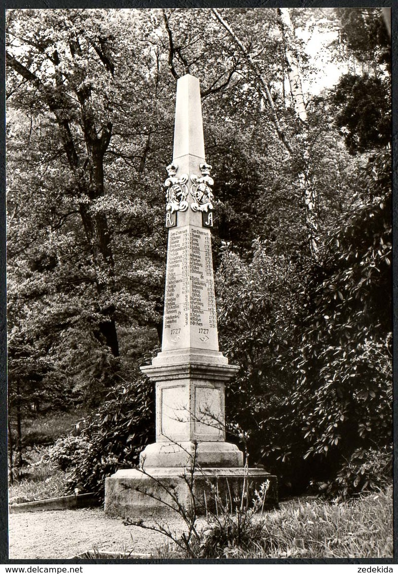 D3149 - TOP Postmeilensäule Post - Thum - Planet Verlag DDR - Foto W. Hoffmann - Denkmäler