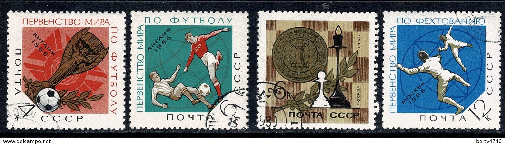 USSR 1966 Yv. 3107/10, Mi 3225, 3226/28  (o) Used - Usati