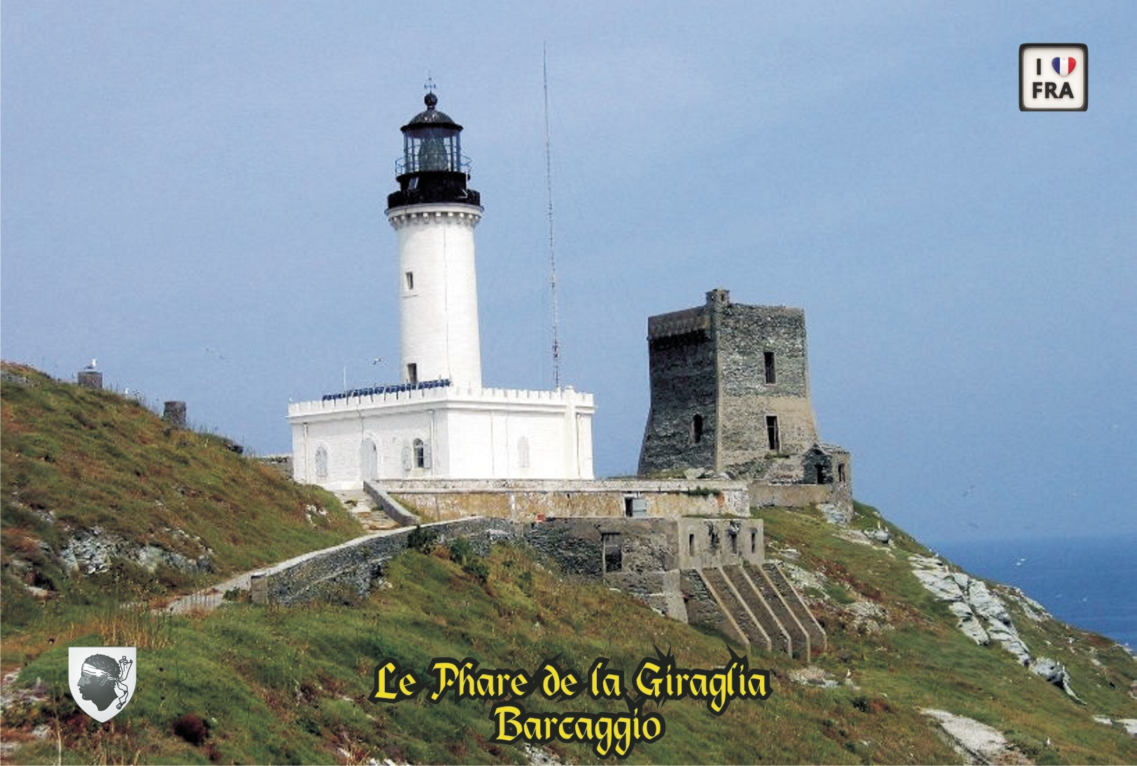 Set 6 Cartes Postales, Phares, Lighthouses Of Europe, France,  Barcaggio, Le Phare De La Giraglia - Fari