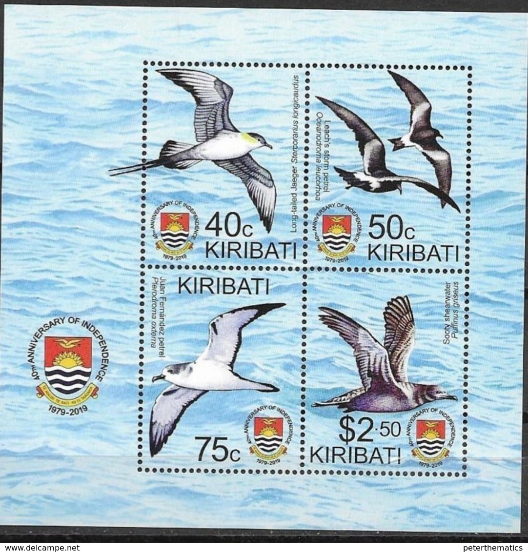 KIRIBATI, 2019, MNH, BIRDS, BIRDLIFE, SHEETLET - Altri & Non Classificati