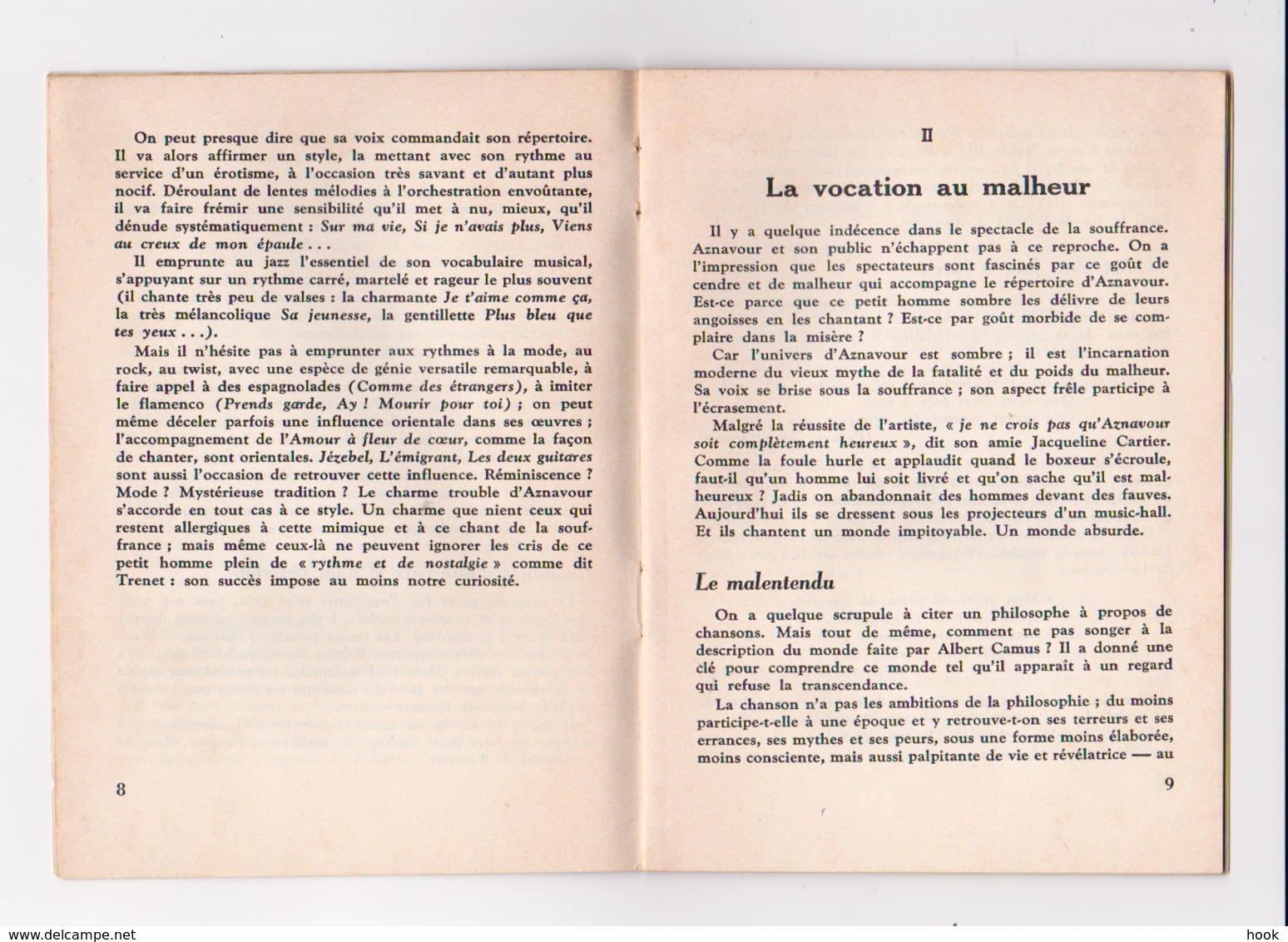 Charles Aznavour, Par J. Charpentreau, 1963. - Autres & Non Classés