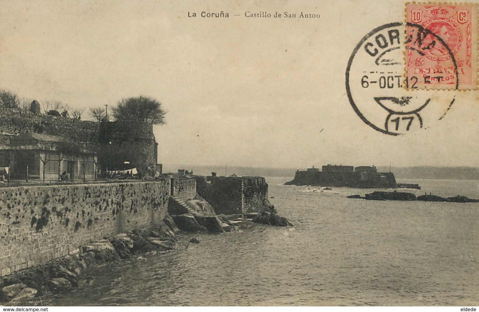 La Coruna Castillo De San Anton   Envoi Lefebure  Ponts Et Chaussées Ouzouer Sur Loire Loiret - La Coruña