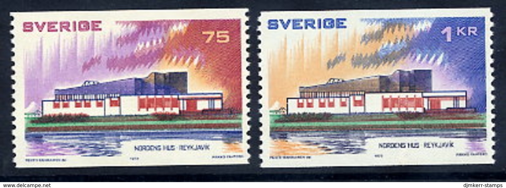 SWEDEN 1973 Nordic House MNH / **.  Michel 808-09 - Ongebruikt