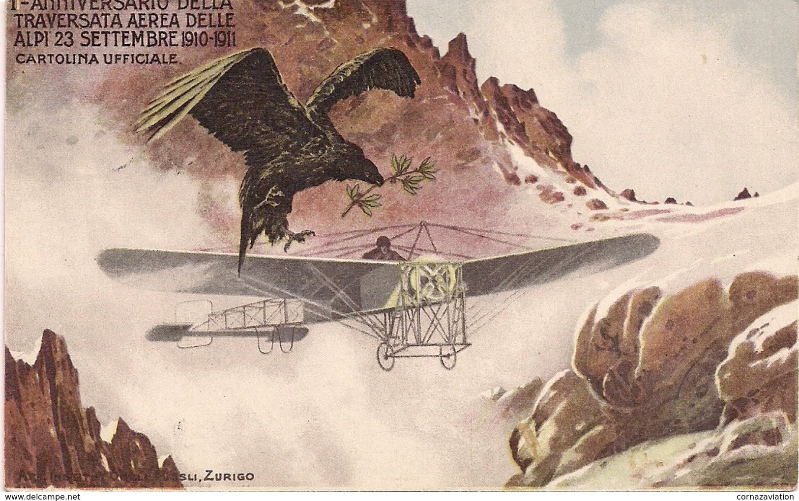 Aviation - Traversée Des Alpes - 1911 - Sonstige & Ohne Zuordnung