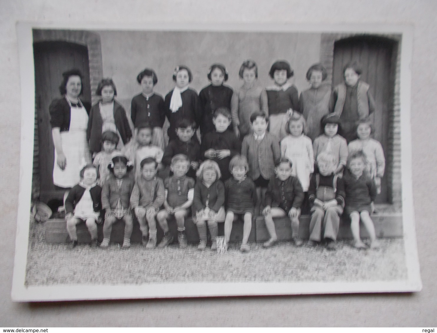 ANCIENNE PHOTO DE CLASSE ECOLE DE LABASTIDE ST PIERRE ( 82 Tarn Et Garonne ) DE 1944 - Identified Persons