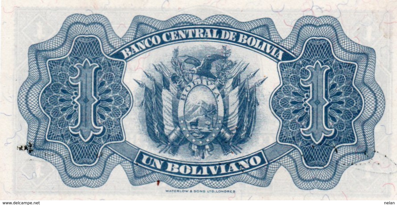 BOLIVIA 1 BOLIVIANO 1928 P-128 UNC  SERIE X4 - Bolivia