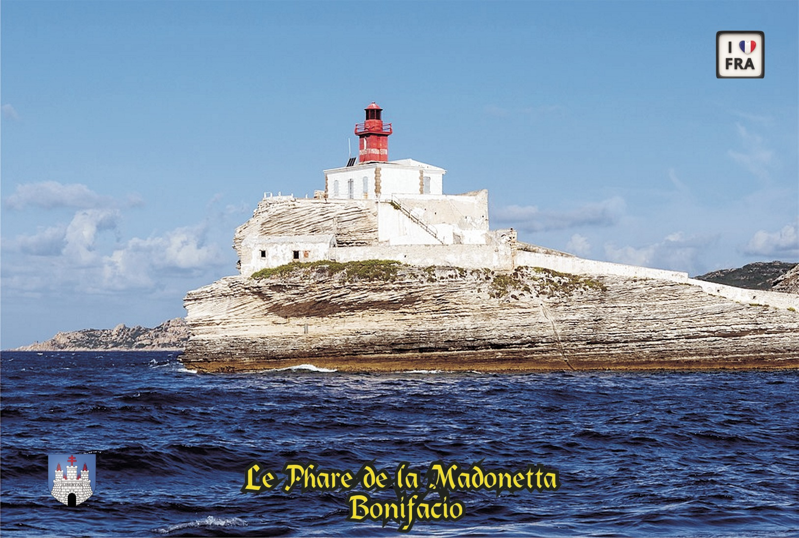 Set 6 Cartes Postales, Phares, Lighthouses Of Europe, France, Bonifacio, Le Phare De La Madonetta - Fari