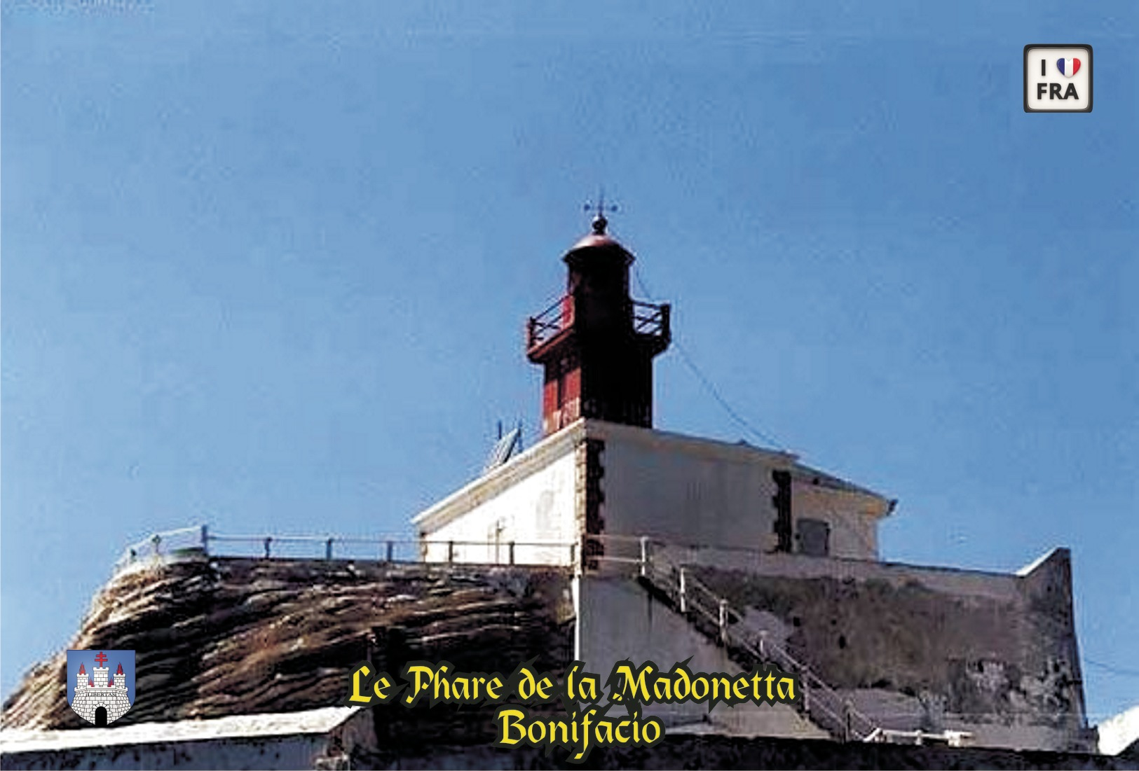 Set 6 Cartes Postales, Phares, Lighthouses Of Europe, France, Bonifacio, Le Phare De La Madonetta - Fari