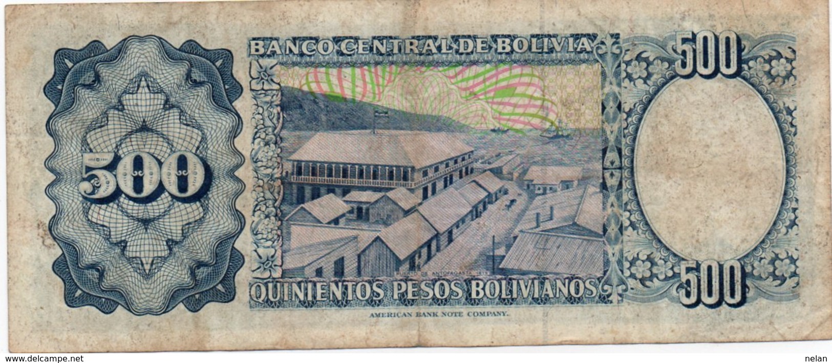 BOLIVIA 500 PESOS BOLIVIANOS 1981  P-165 - Bolivie