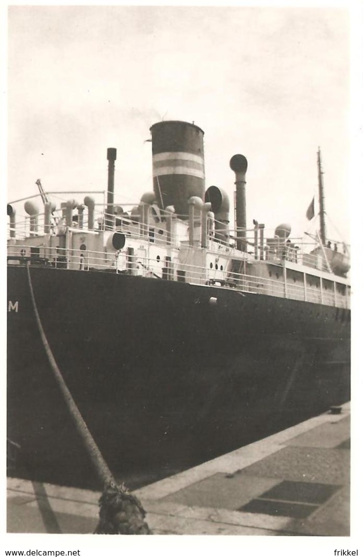 2 X Photo Foto (6 X 9 Cm) Boot Bateau ESSO Belgium Antwerpen Anvers 1947 - Boten