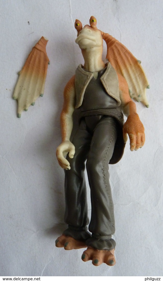 FIGURINE STAR WARS Hasbro Episode 1 Jar Jar Binks Gungan 1998 (3) Abimé - Episodio I