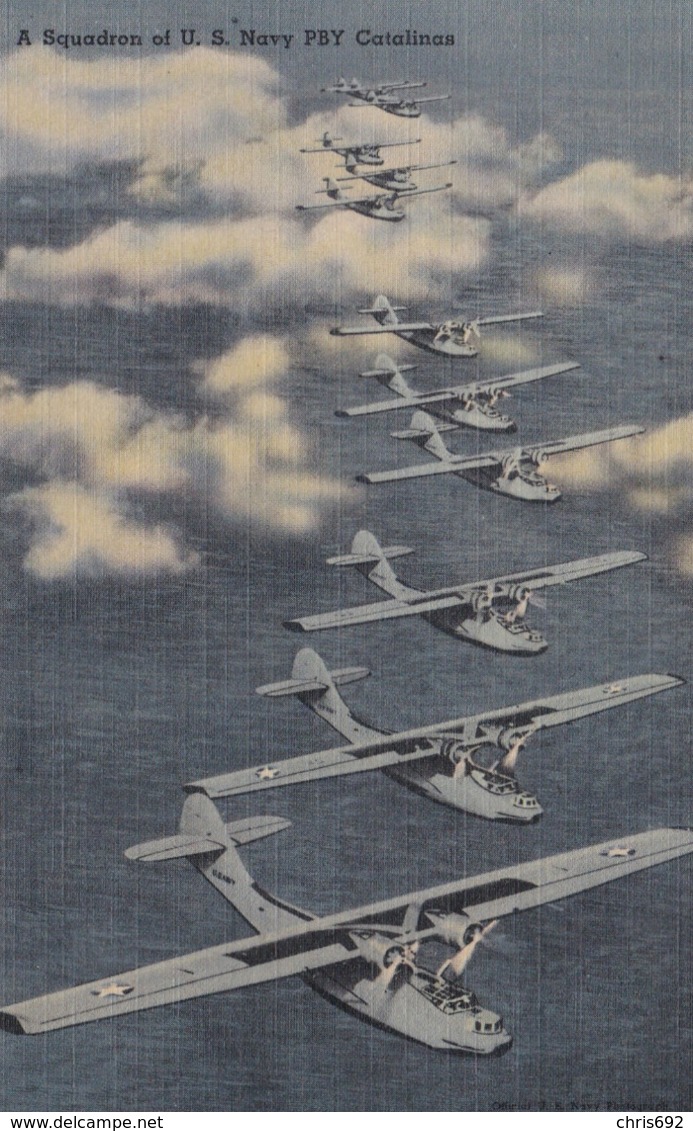 Aviation Avion Plane Squadron Of U.S. Navy PBY Catalina - 1939-1945: 2ème Guerre