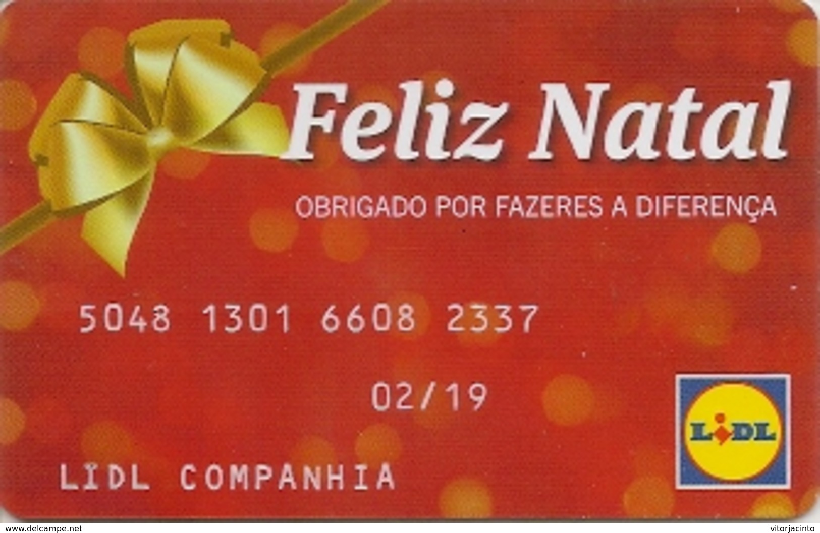 PORTUGAL - LIDL Prepaid Card - Happy Christmas 2018 (very Rare) - Cartes De Crédit (expiration Min. 10 Ans)