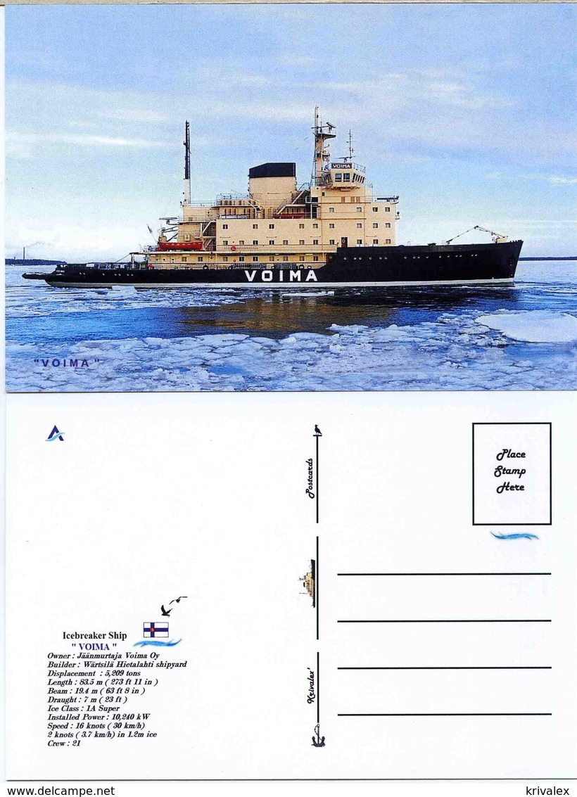 Ship Postcards - Icebreaker   Ship " Vojma  "     Read Description - Other & Unclassified