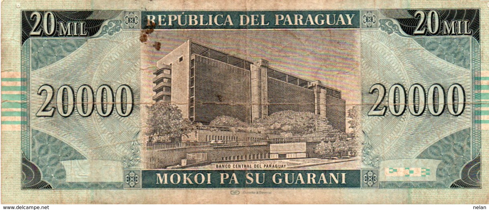 PARAGUAY  20 MIL GUARANIES  2005 P-225 - Paraguay