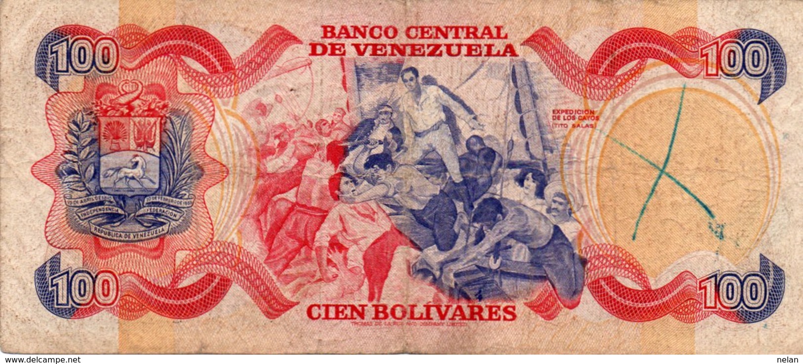 VENEZUELA 100 BOLIVARES 1980 P-59 - Venezuela