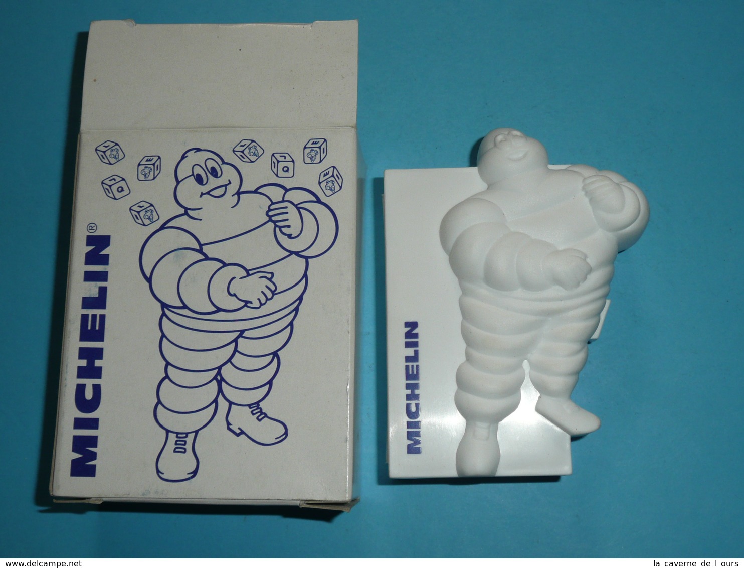 Rare Jeu De Dés MICHELIN OCTOBIB Bibendum Bib Tire Man Pneu, Jouet Neuf En Boite Avec Notice - Altri & Non Classificati