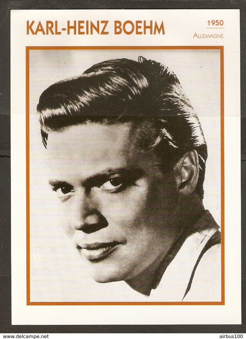 PORTRAIT DE STAR 1950 ALLEMAGNE - ACTEUR KARL HEINZ BOEHM - GERMANY ACTOR CINEMA FILM PHOTO - Fotos