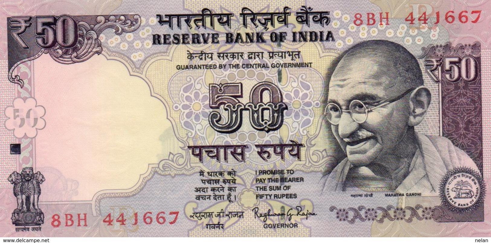 INDIA 50 RUPEES 2015 P-97 UNC  SERIA  4466 - India