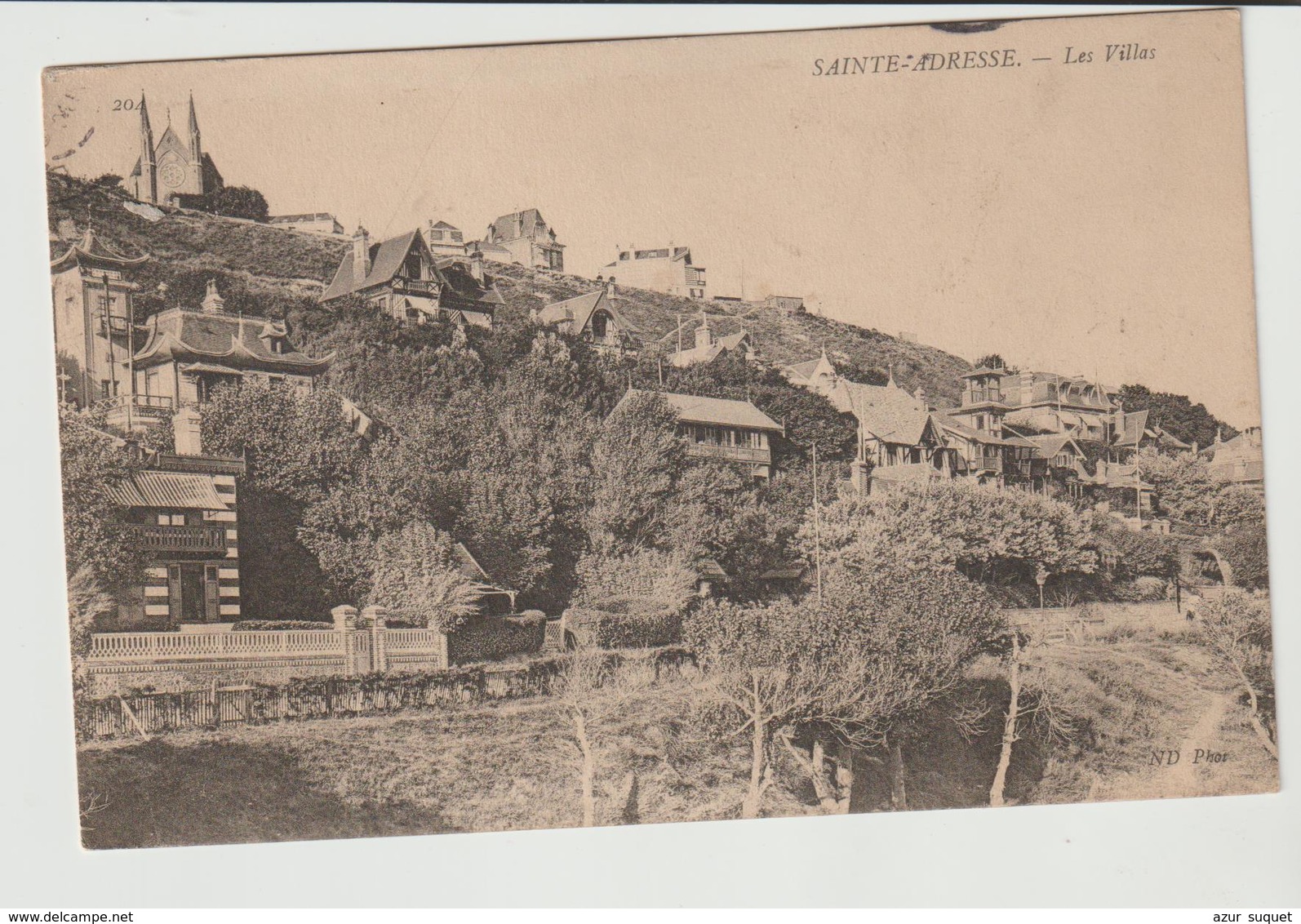 FRANCE / CPA / SAINT ADRESSE / LES VILLAS / 1908 - Sainte Adresse