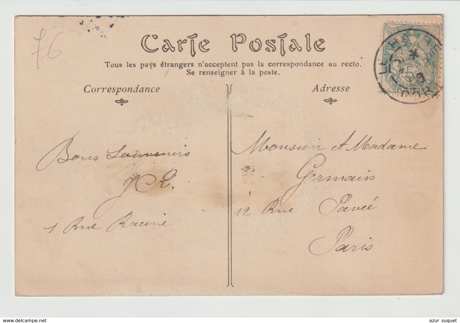 FRANCE / CPA / SAINT ADRESSE / LES VILLAS / 1908 - Sainte Adresse