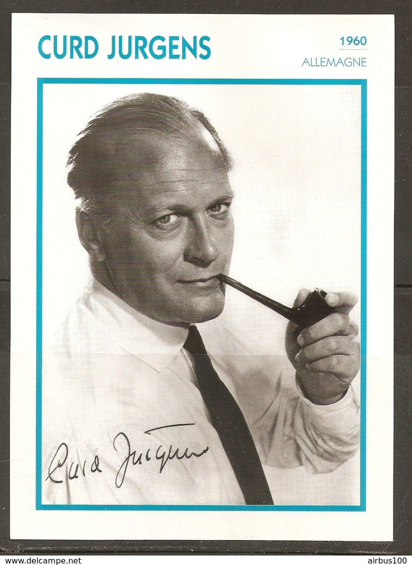 PORTRAIT DE STAR 1960 ALLEMAGNE - ACTEUR CURD JURGENS - GERMANY ACTOR CINEMA FILM PHOTO - Fotos