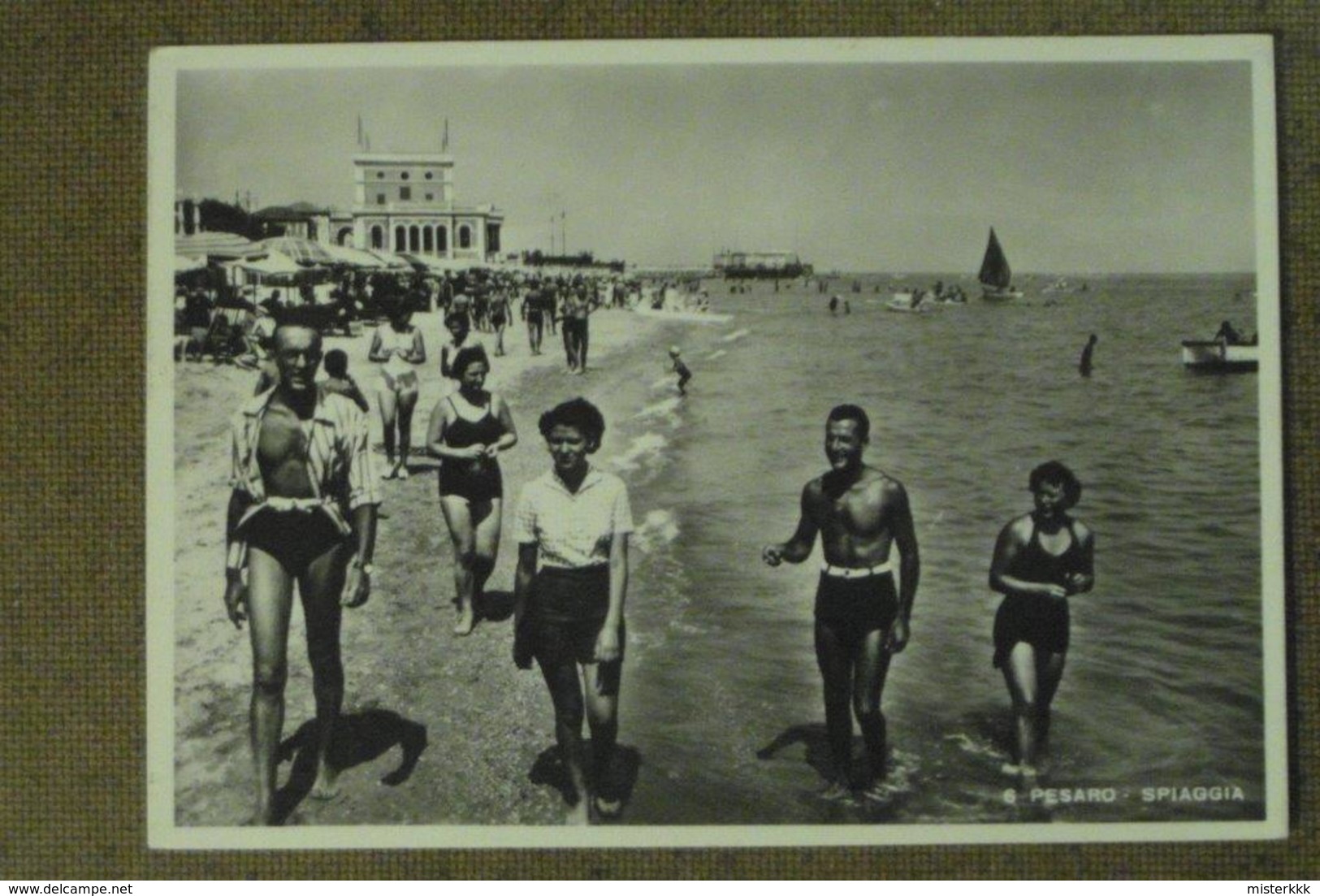 PESARO -1949-  SPIAGGIA  -ANIMATA  -  BELLA - Other & Unclassified