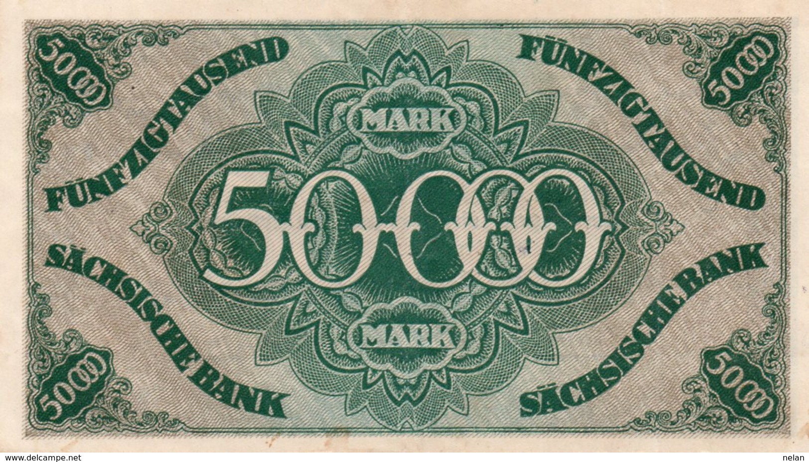 GERMANIA 50000 MARK 1923-Sachsische Bank-Bank Of Saxony DRESDEN-P-S959  XF++ - Zonder Classificatie