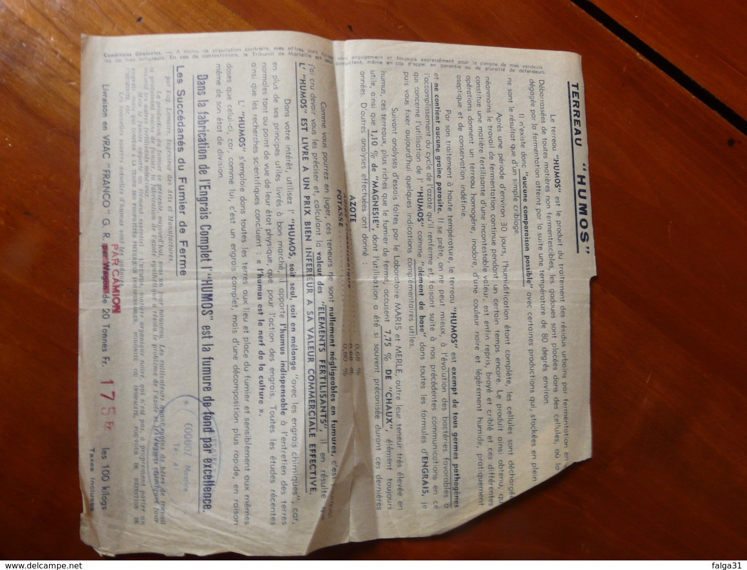 lot documents agricoles vigne engrais 1925 à 1951