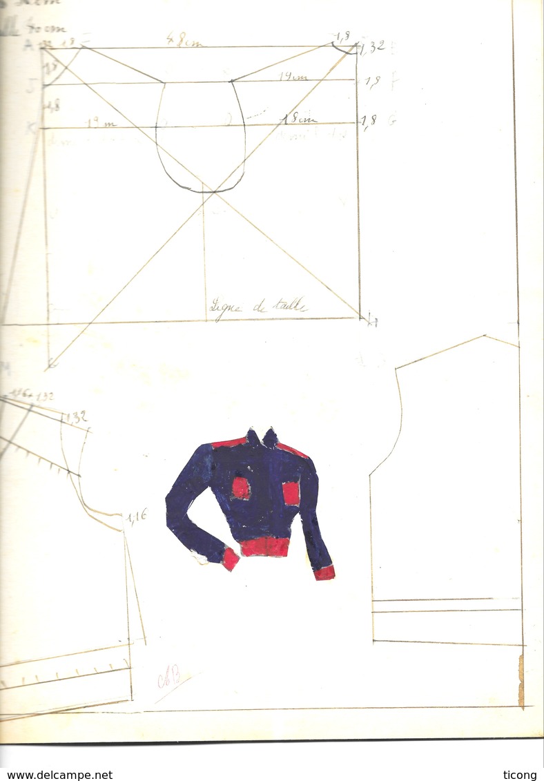 MODE, COUTURE, CAHIER DE DESSINS DES ANNEES 40, EQUIPE DES ABEILLES, VOIR LES SCANNERS - Cartamodelli