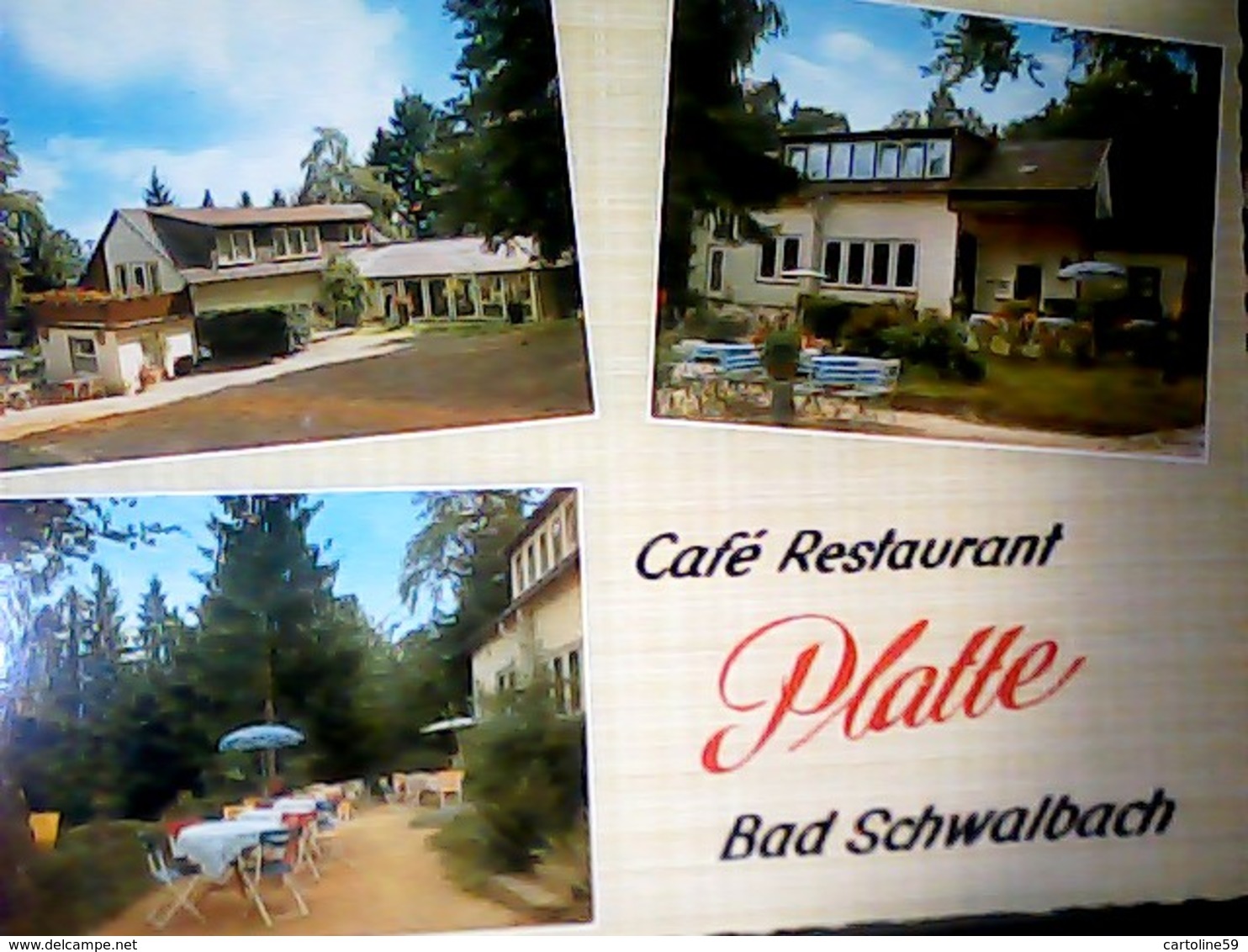 GERMANY ALEMAGNE Deutschland - Bad Schwalbach Taunus - Cafe Restaurant Platte N1965 HK4275 - Bad Schwalbach