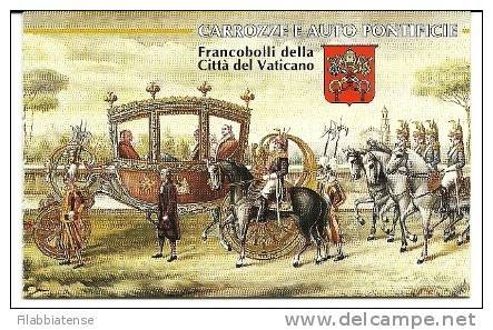 1997 - Vaticano Libretto 7 Carrozze Pontificie  ++++++++ - Carnets