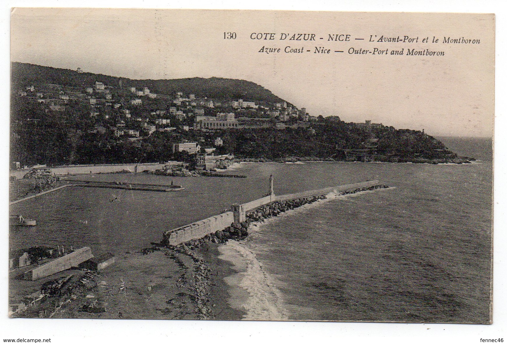 06 - NICE - L'Avant Port Et Le Montboron - 1916 (O75) - Transport (sea) - Harbour