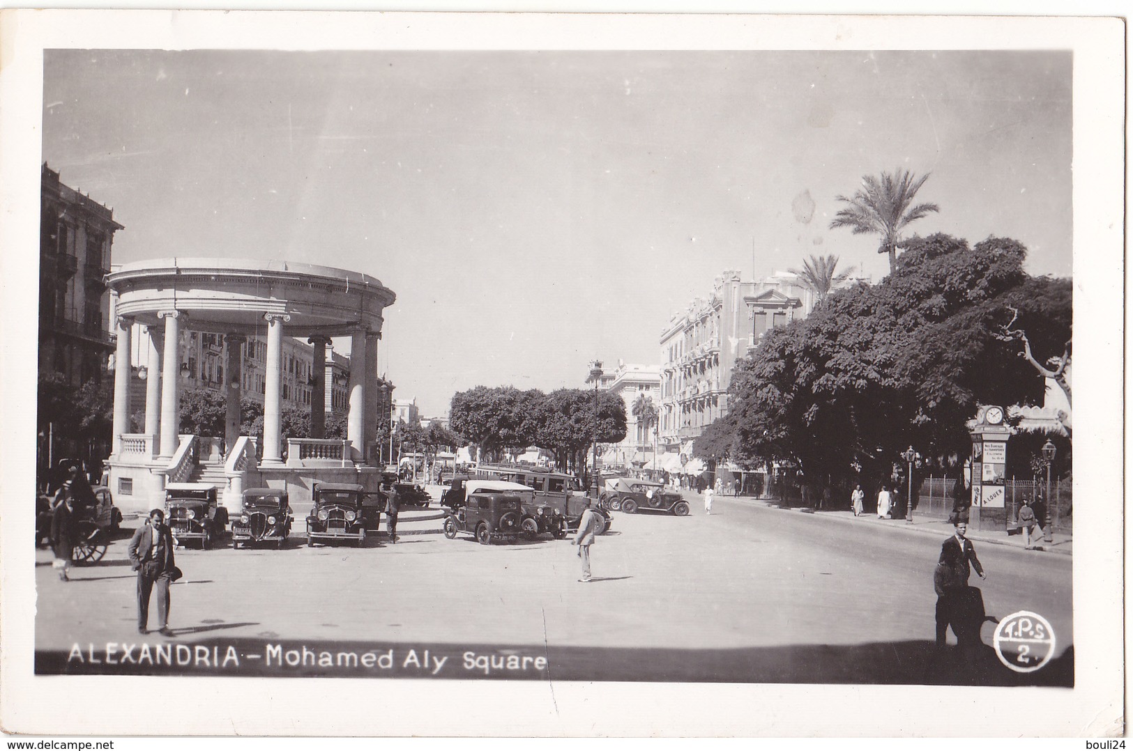 ALEXANDRIE  MOHAMED ALY SQUARE  VOIR VERSO  CPA  CIRCULEE - Alexandria