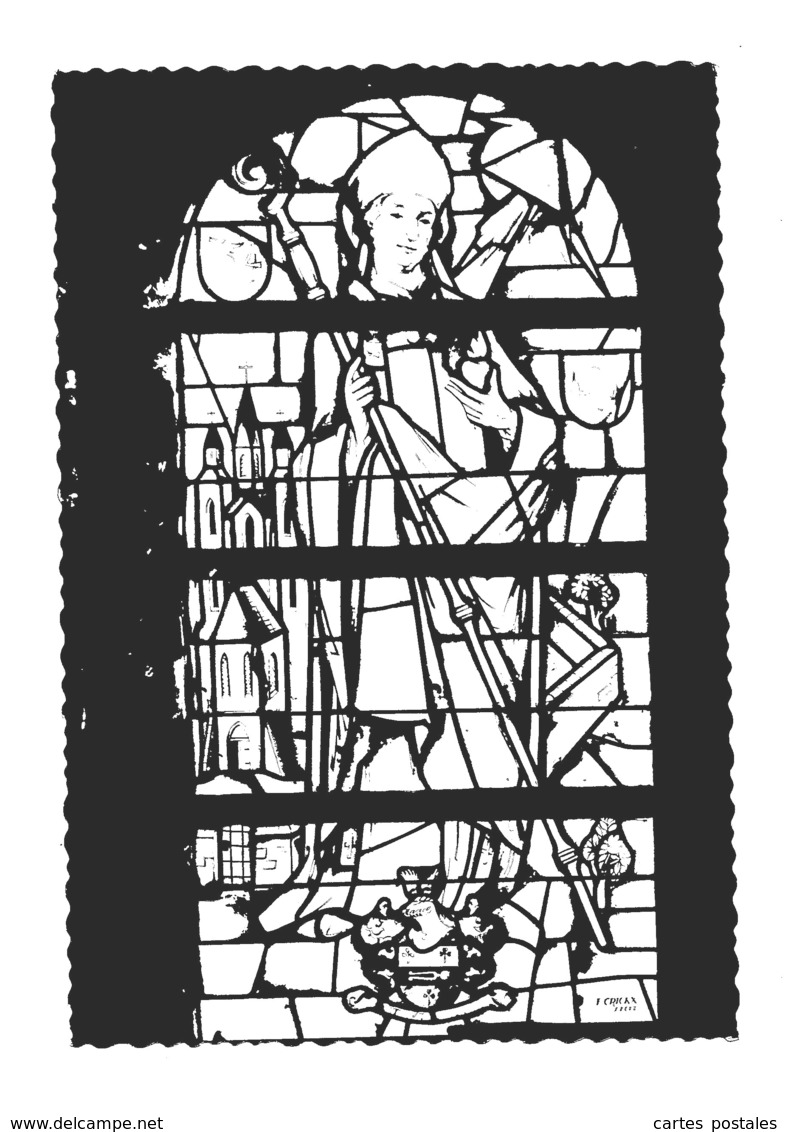 VILLERS-LA-VILLE -  Vitrail De St Augustin En Souvenir D'Auguste Dumont De Chassart - Pinturas, Vidrieras Y Estatuas