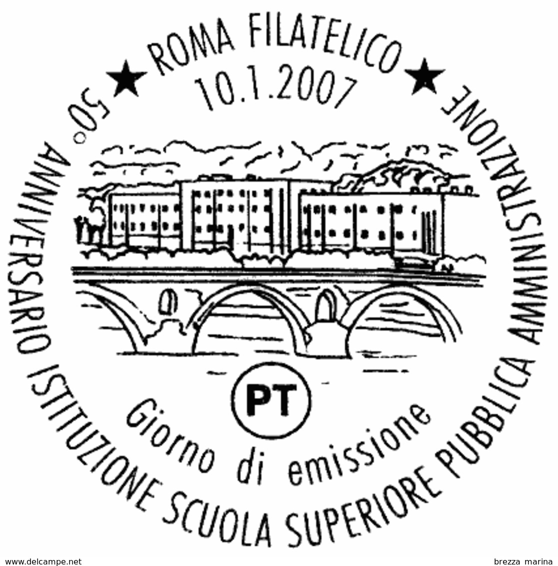 ITALIA - Usato - 2007 - 50 Anni Della Scuola Superiore Della Pubblica Amministrazione - 0,65 - 2001-10: Usati