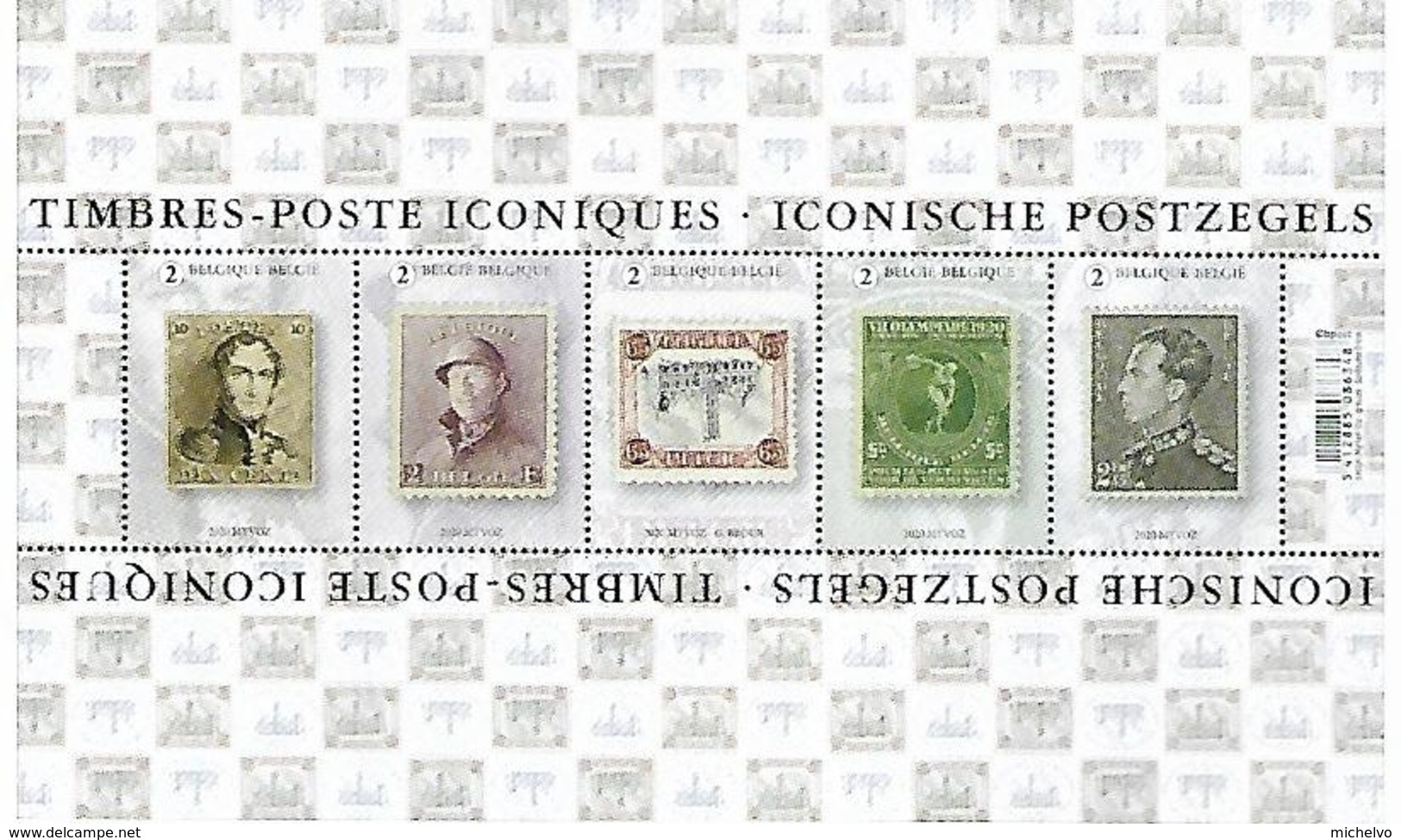 Belg. 2020 - Les Timbres-poste Iconiques ** - Neufs