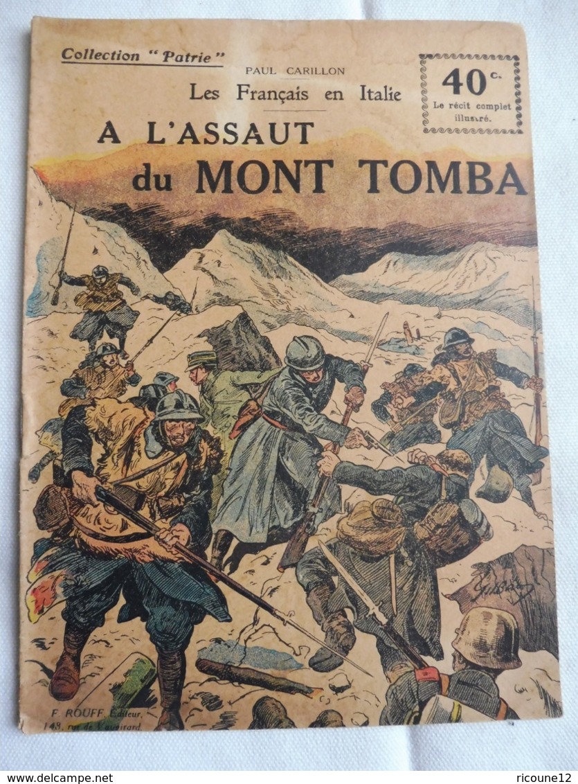 Collection Patrie - Nmr 74 - A L'assaut Du Mont Tomba -Edition Rouff - 1914-18