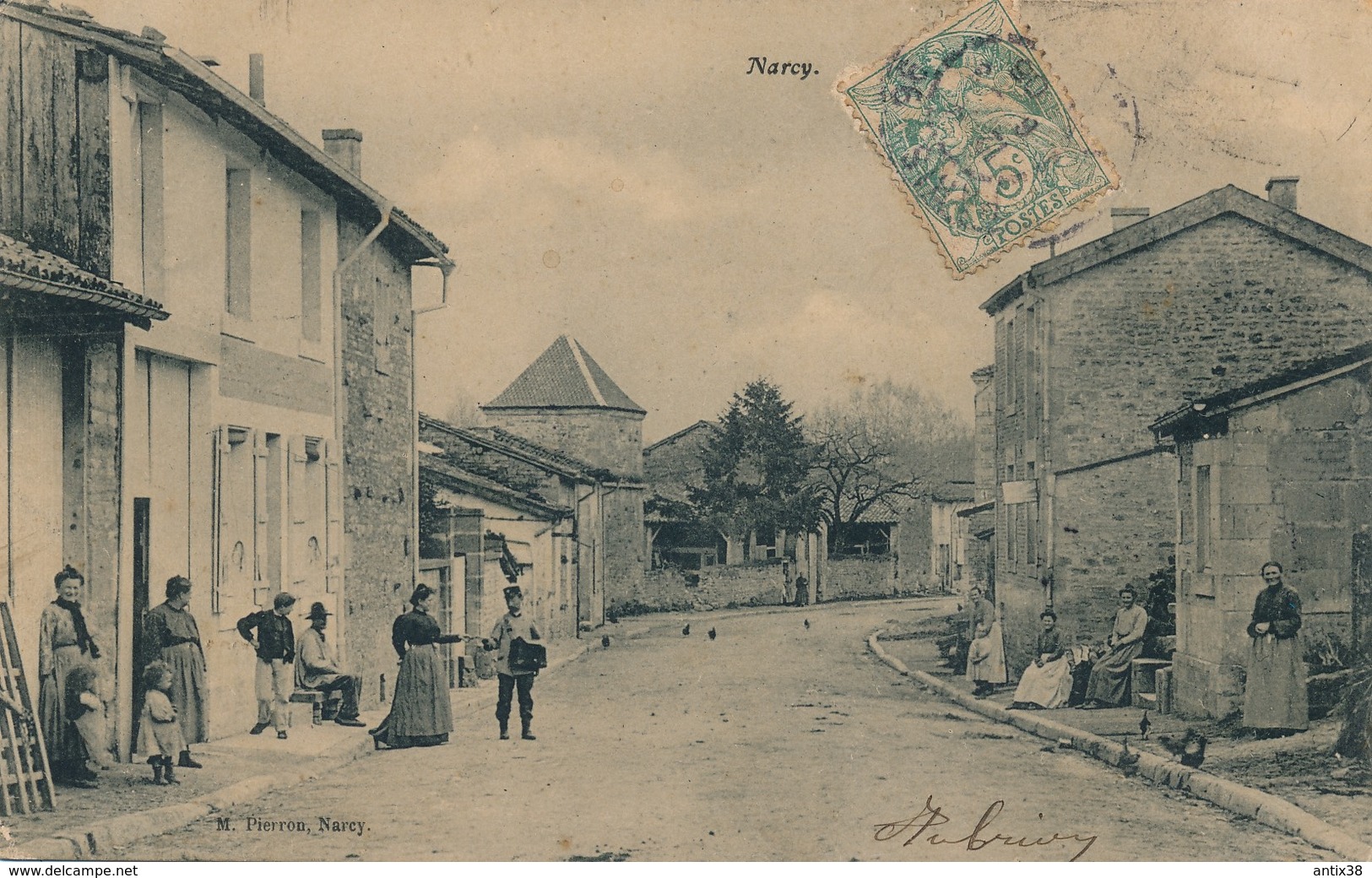 J23 - 52 - NARCY - Haute-Marne - La Rue Centrale - Autres & Non Classés