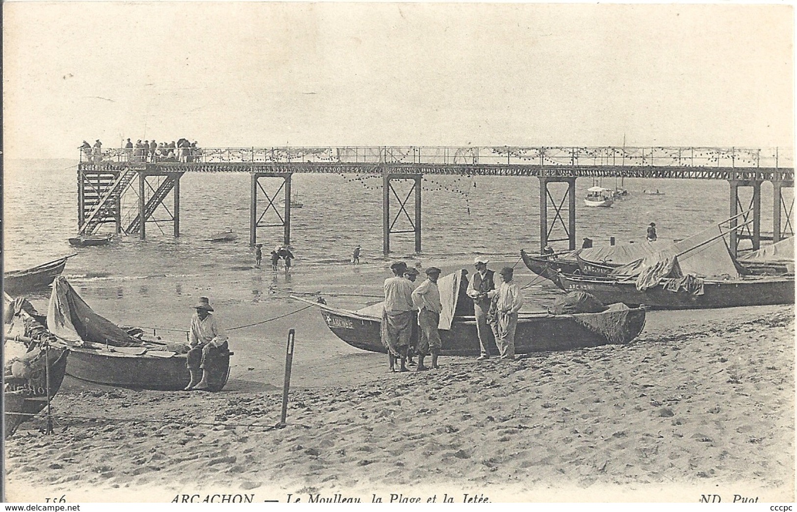 CPA Arcachon Le Moulleau La Plage La Jetée - Arcachon