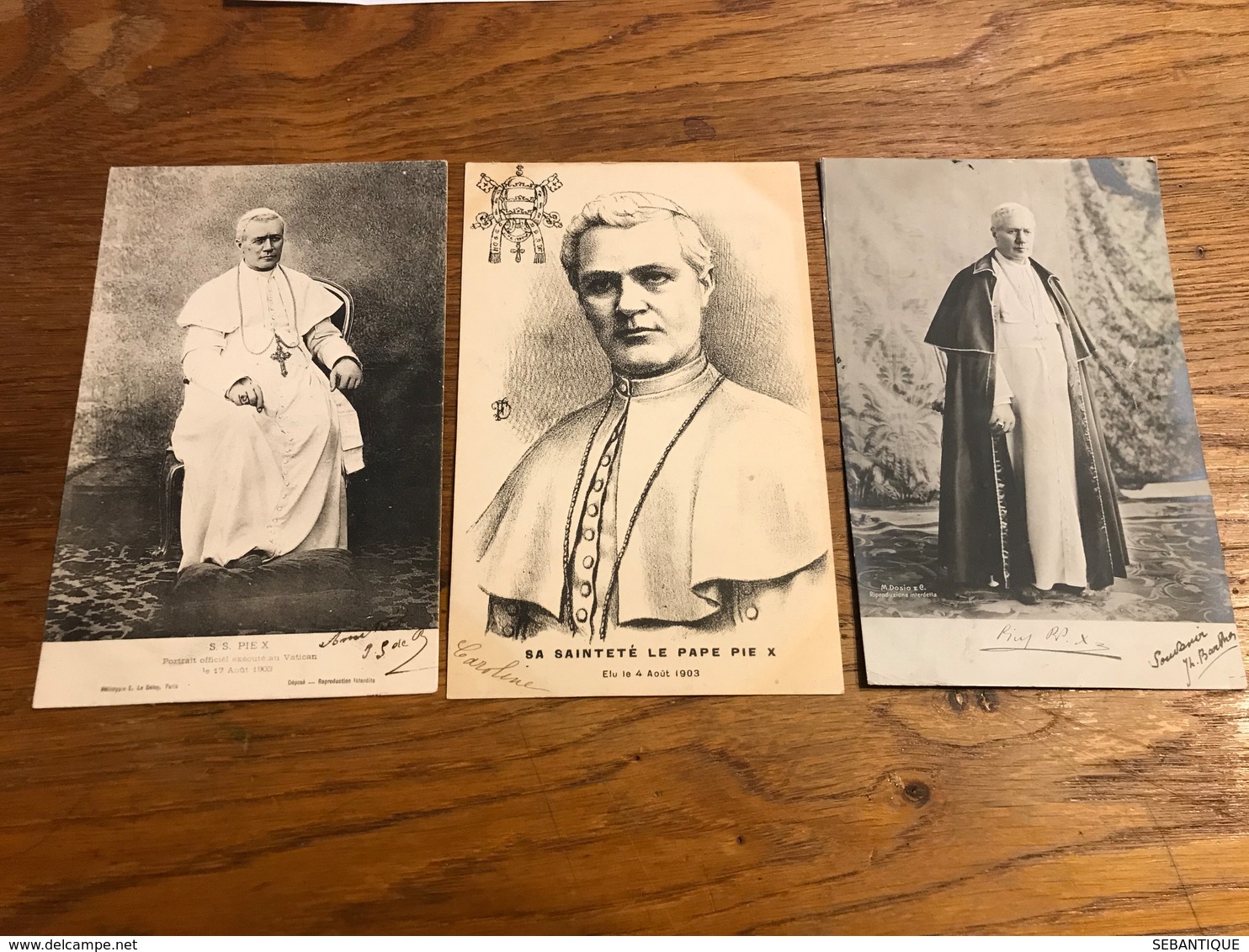 Lot De 3 Cartes 1903 Pape Pie X - Popes