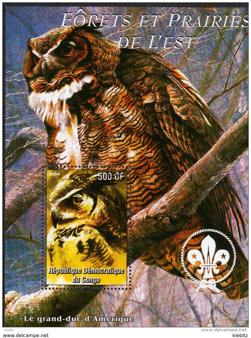 Block  EULE, Owls - Fantasie Vignetten